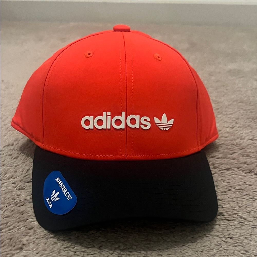 Adidas Bold Red and Black Cap- Adjustable Fit